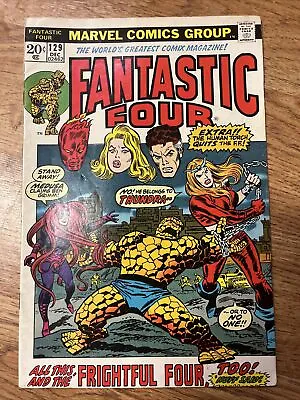 Buy Fantastic Four #129 Marvel Comics 1st Appearance Of Thundra VG/F • 19.73£