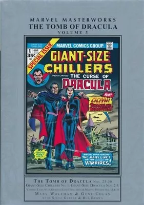 Buy Marvel Masterworks TOMB OF DRACULA VOL #3 HARDCOVER Comics HC • 59.95£