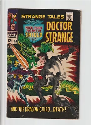 Buy Strange Tales 163  1st Appearance Clay Quartermain Doctor Strange 1967 • 11.99£
