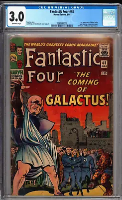 Buy Fantastic Four 48 CGC 3.0 GD/VG 1st Silver Surfer & Galactus Marvel Comics 1966 • 788.39£