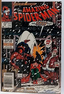 Buy Amazing Spider-Man #314 Todd McFarlane Christmas  Marvel 1989 • 9.64£