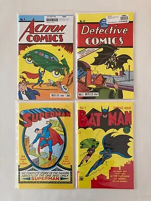 Buy DC Facsimile Lot Detective Comics 27 Action Comics 1 Superman 1 Batman 1 NM/NM+ • 31.54£