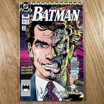 Buy Batman Annual 14 Neal Adams Cover, Two-Face Origin DC Comics 1990 VF/NM • 7.96£