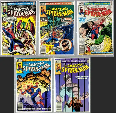 Buy Amazing Spider-Man Lot Of 5 #215 #216 #217 #218 #219  Newsstand! 2nd Madam Web! • 23.70£