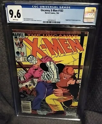 Buy UNCANNY X-MEN #183 CGC 9.6 NM+ WP 1984 Marvel Comics - Juggernaut App. Newsstand • 71.92£
