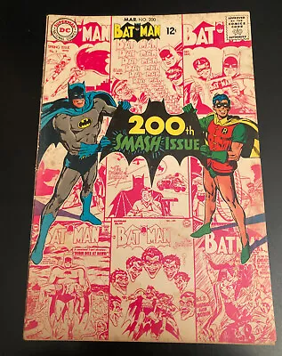 Buy BATMAN #200 (DC/1968) **Key Issue—1st Adams Batman! +Joker/Scarecrow/Penguin!** • 49.78£