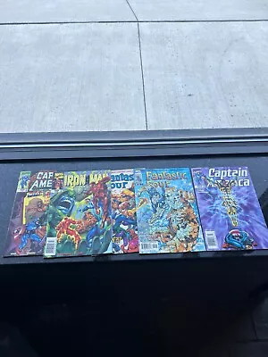Buy MINT Condition- Lot Of Comics- (5) Fantastic Four - Captain America- Ironman • 37.95£