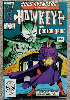 Buy Solo Avengers: Hawkeye And Doctor Druid #10 (1988) • 2.99£
