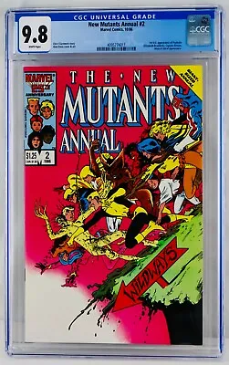 Buy New Mutants Annual #2 CGC 9.8 White Pages First Psylocke Appearance U.S. 1st • 513.89£