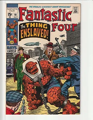 Buy Fantastic Four # 91 Nice FN+ Marvel Comic Book 1969 1st App. Torgo Skrull App. • 20.47£
