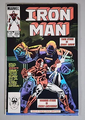 Buy Iron Man #200 NM Direct 1st Iron Monger Death Of Obadiah Stane Marvel 1985 • 6.32£