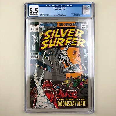 Buy Silver Surfer #13 (1970) CGC 5.5, 1st Doomsday Man • 79.43£