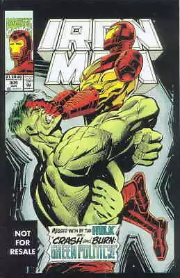 Buy Iron Man (1st Series) #305 (2nd) FN; Marvel | Not For Resale Variant Hulk - We C • 11.98£