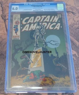Buy Captain America #113 Cgc 6.0  Madame Hydra (viper) Nick Fury Avengers Appearance • 67.52£