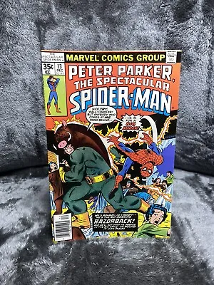 Buy PETER PARKER The Spectacular Spider-Man #13  The Coming Of Razorback  1977 • 8.85£