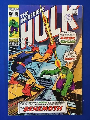 Buy Incredible Hulk #136 FN+ (6.5) MARVEL ( Vol 1 1971) (3) • 22£
