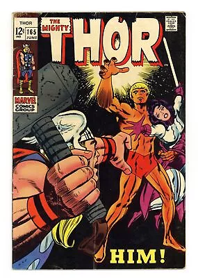 Buy Thor #165 GD+ 2.5 1969 1st Full App. Adam Warlock • 175.89£