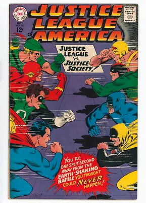 Buy Justice League Of America 56 Fantastic JLA Vs JSA Battle Cover, FN/FN+ • 25.23£