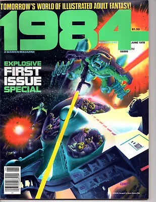 Buy WARREN PUBLISHING 1984 Tomorrows World OF Illustrated Fantasy Magazine June 1978 • 6£