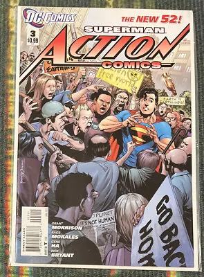 Buy Action Comics #3 New 52 2012 DC Comics Sent In A Cardboard Mailer • 3.99£