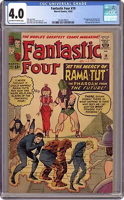Buy Fantastic Four #19 CGC 4.0 1963 1618478012 • 325.73£