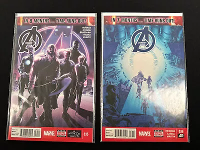 Buy Avengers #35 & 36 Bundle A 2014 1st COVER App Of Sam Wilson Cap America • 4.01£