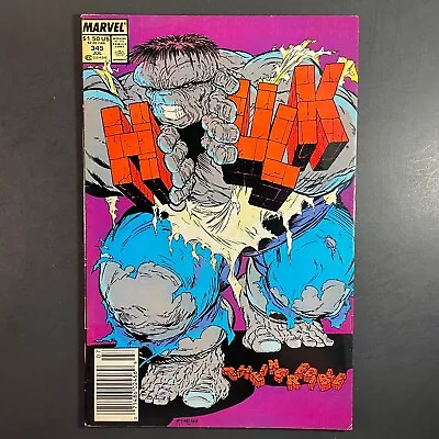 Buy Incredible Hulk 345 KEY Todd McFarlane Cover NEWSSTAND Marvel 1988 Peter David • 23.95£
