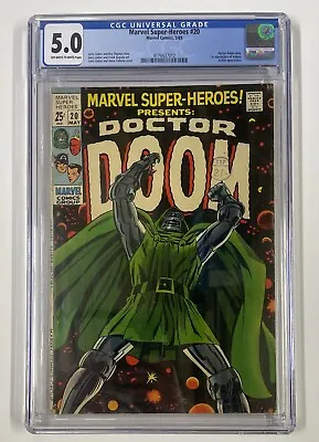 Buy Marvel Super-heroes #20. May '69. Marvel. 5.0 Cgc. 1st Valeria & Solo Doom Story • 250£