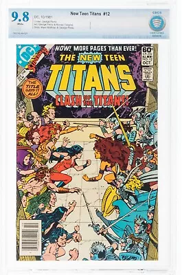 Buy New Teen Titans @30 NEWSSTAND CBCS 9.8 DC 1981  🔥🔑White Pages George Perez Cgc • 70.36£