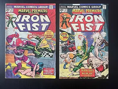 Buy Marvel Premiere #18 & #22 Iron Fist - Lot Of 2 Issues - Mid Grade • 11.98£
