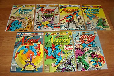Buy DC Comics, SUPERMAN In Action Comics #454 #455 #456 #459 #462 #464 #465, 1975-76 • 59.27£