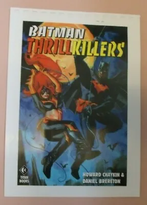 Buy Batman Thrill Killers Promo Cover Slick+info 1998 Titan Books Uk Batgirl Robin • 9.95£