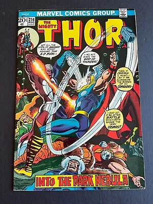 Buy  Thor #214 -1st Appearance Of Xorr The God-Jewel(Marvel, 1973) Fine+ • 6.09£