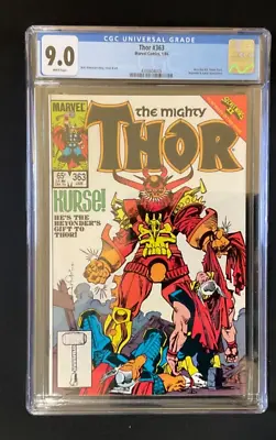 Buy Thor #363 CGC 9.0 Kruse And Beta Ray Bill Appearance • 32.69£