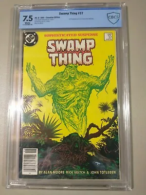Buy Swamp Thing #37 CBCS 7.5 - First App John Constantine Canadian Price Variant CPV • 395.75£