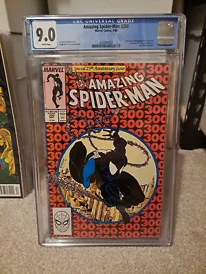 Buy Amazing Spiderman 300 CGC 9.0 Origin And 1st Full Venom 1988 • 425£