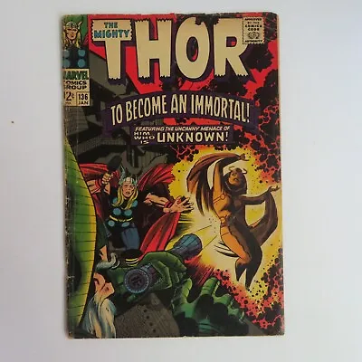 Buy Thor 136 (1967) Sif  To Become An Immortal  Marvel Comics S • 17.67£