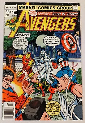 Buy Avengers #170 (1978) George Perez Cover Art Jocasta Ultron Wonder Man Nice Copy • 7.90£