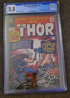 Buy Thor Journey Into Mystery #114 CGC 2.5 Marvel 1965 1st App. Absorbing Man • 91.04£