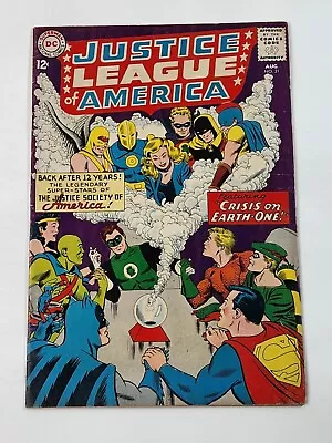 Buy Justice League Of America 21 1st Meeting JSA & JLA Key Issue Silver Age 1963 • 118.40£