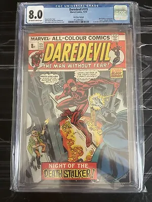 Buy Daredevil #115 CGC 8.0 • 220£