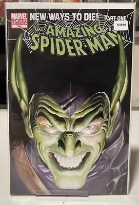Buy Amazing Spider-Man 2008 #568 Alex Ross Variant Green Goblin Marvel Comics • 8.03£