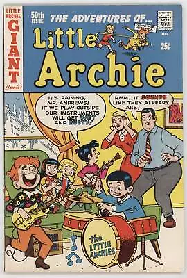 Buy Little Archie 50 Archie 1968 FN Band Practice Betty Veronica Guitar Drums • 21.69£
