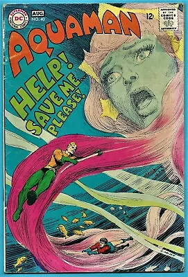 Buy AQUAMAN No. 40 - DC 1968 - Mera Is Abducted And The Search Saga Begins - VG+ • 23£