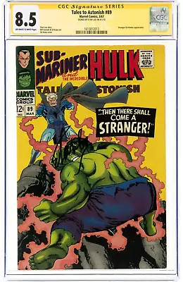 Buy TALES TO ASTONISH #89 1967 CGC 8.5 SS SIGNED STAN LEE HULK SUB-MARINER OW Whit • 630.49£
