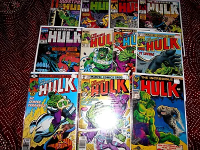 Buy Incredible Hulk Lot(11) Ave Fn+ 1968-1991 • 31.98£