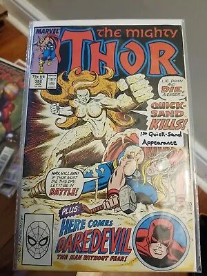 Buy Mighty Thor #392 Daredevil, 1st Quicksand, 1st Kevin Masterson, 1st Jackie Lukus • 3.95£