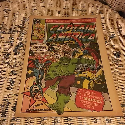 Buy Marvel Comics Captain America Issue 7 1981 UK X-Men Human Torch Hulk • 1.99£