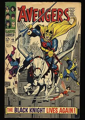 Buy Avengers #48 FN+ 6.5 1st Appearance Of Black Knight! Marvel 1968 • 104.32£