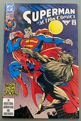 Buy Superman In Action Comics #683 (DC 1992) Doomsday Cameo! Night Of Jackal! • 7.88£